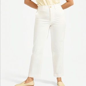 Everlane lightweight straight-leg crop pants